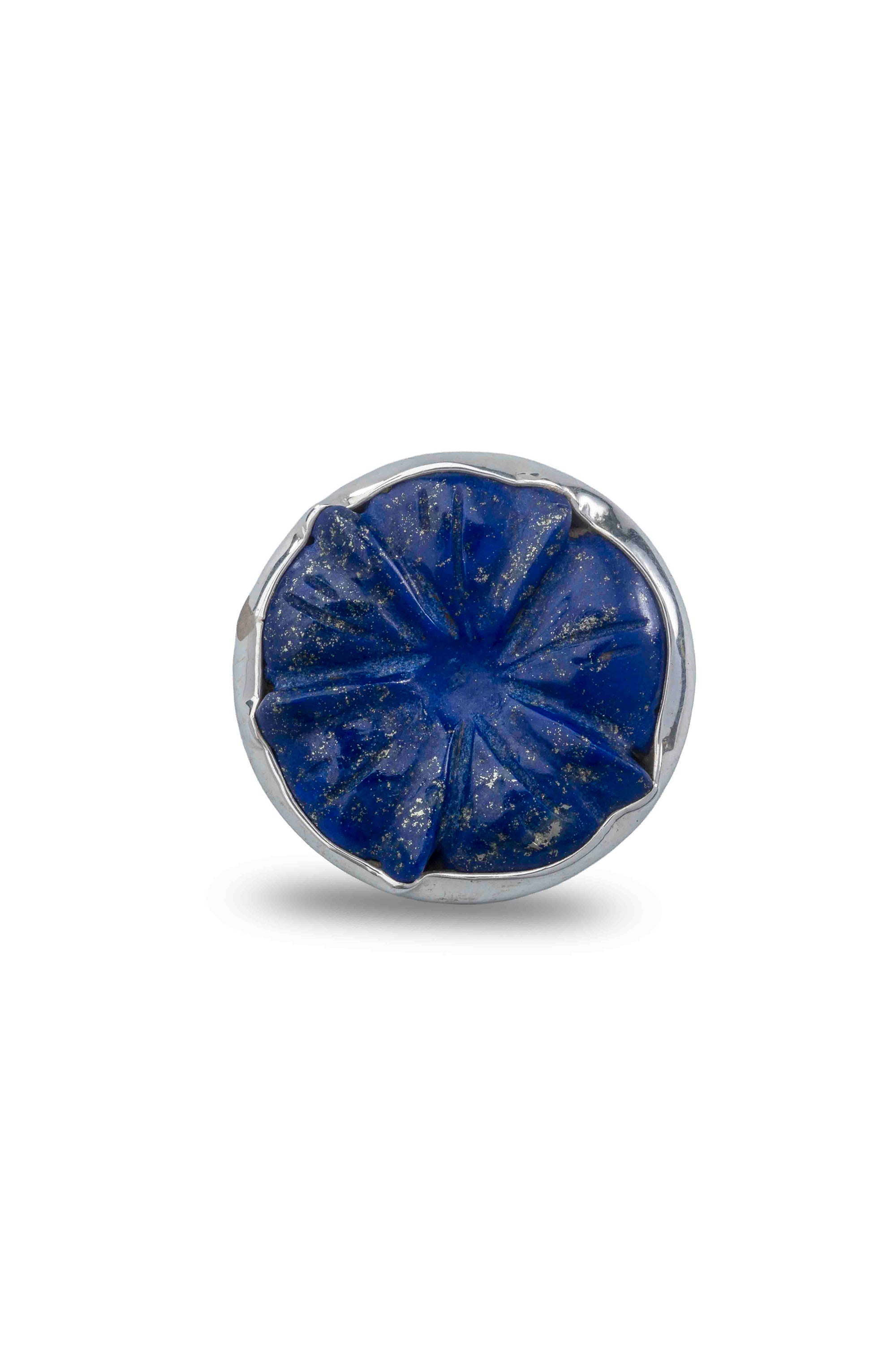 Lapis Flower Bolo Tie