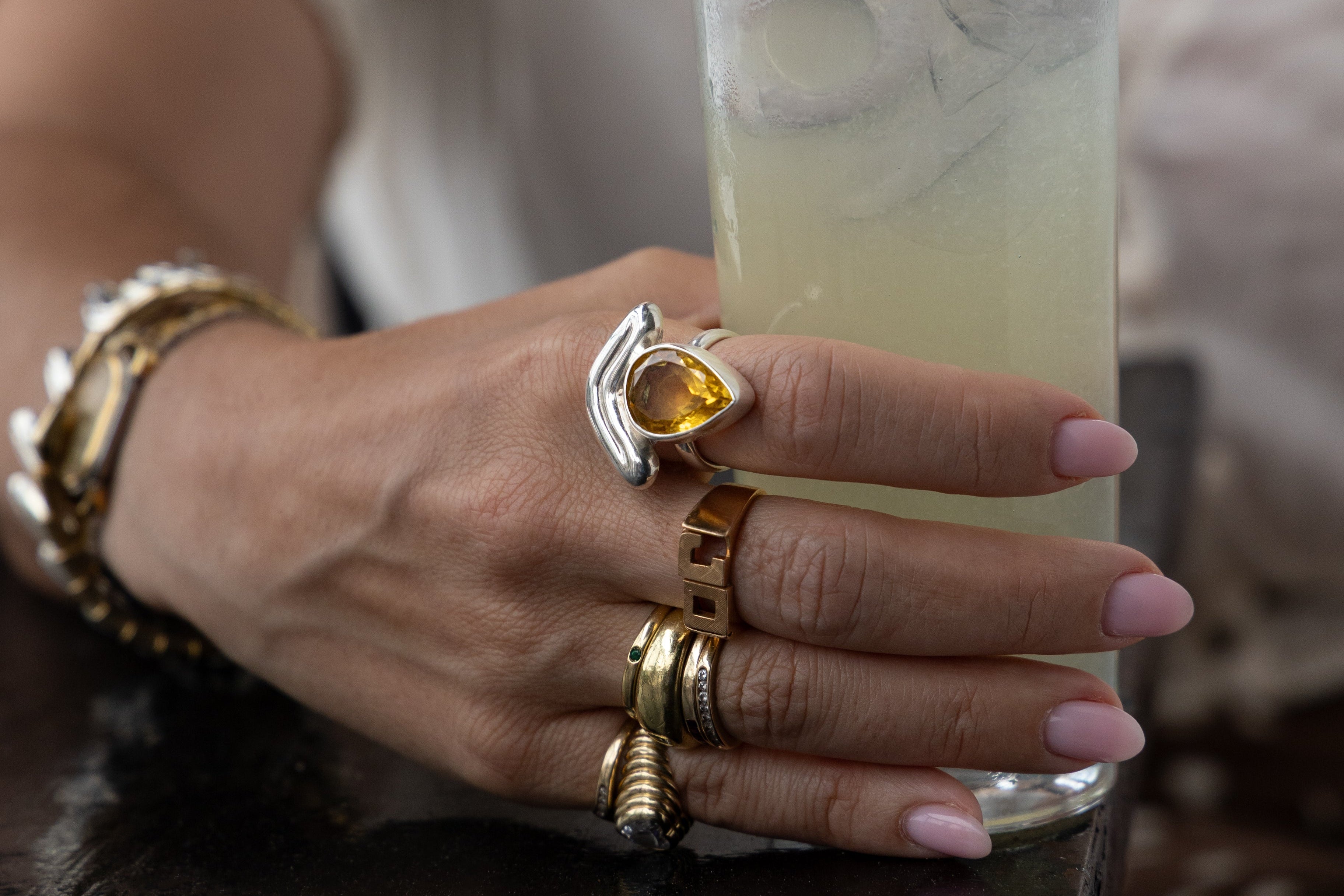 LENGUA DROP RING
