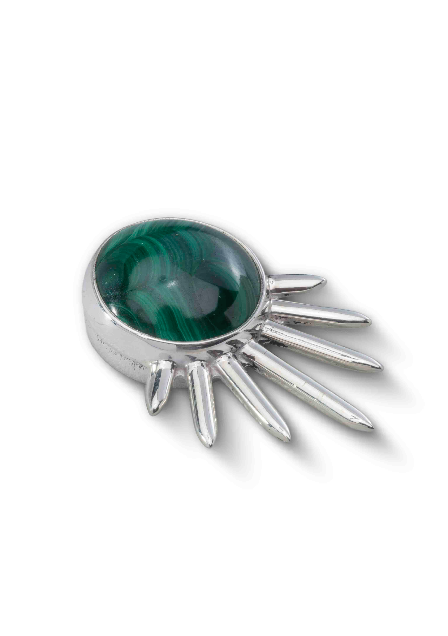 Sol Pin Pequeño in Sterling Silver